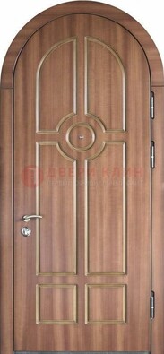 Арочная дверь с отделкой массивом ДА-35 в Черноголовке