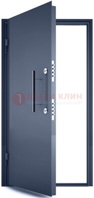 Черная металлическая бронированная дверь ДБ-1 в Черноголовке