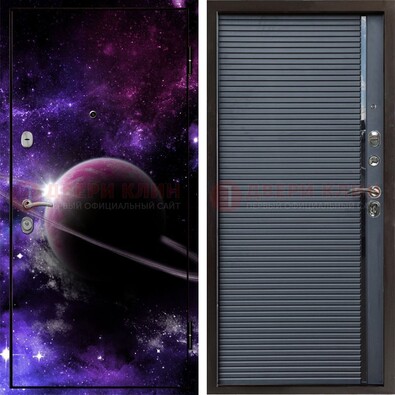 Металлическая дверь с фотопечатью Сатурна ДФ-20 в Черноголовке