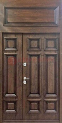 Классическая входная дверь с верхней фрамугой ДФГ-15 в Черноголовке