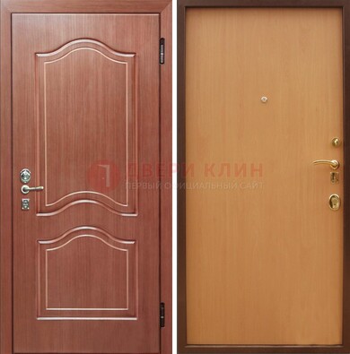 Входная дверь отделанная МДФ и ламинатом внутри ДМ-159 в Черноголовке