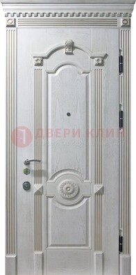Белая дверь с МДФ ДМ-525 в Черноголовке