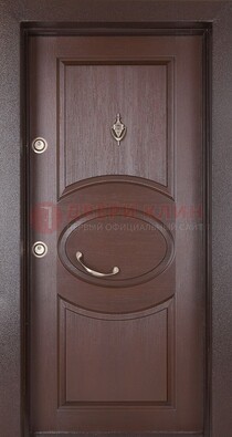 Железная дверь с массивом дуба в стиле классика ДМД-55 в Черноголовке