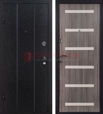 Черная стальная дверь с порошковым окрасом ДП-199 в Черноголовке
