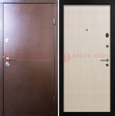 Входная дверь с порошковым покрытием и терморазрывом МДФ ДП-210 в Черноголовке