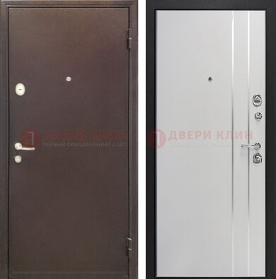 Входная дверь с порошковым покрытием с МДФ с молдингами ДП-232 в Черноголовке