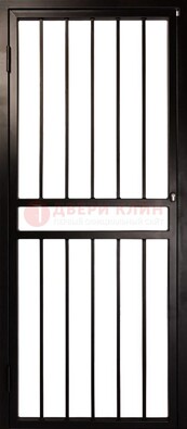 Темная стальная решетчатая дверь для дома ДР-45 в Черноголовке