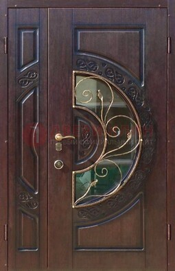 Полуторная железная дверь Винорит в классическом стиле ДСК-272 в Черноголовке