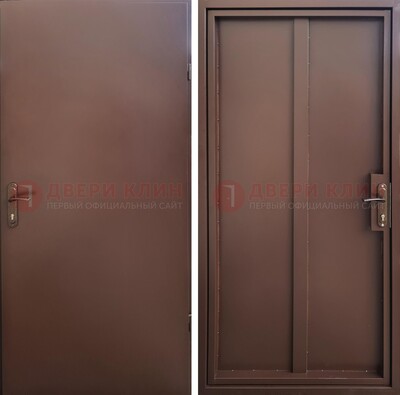 Техническая дверь с порошковым покрытием медный антик с двух сторон ДП-253 в Черноголовке