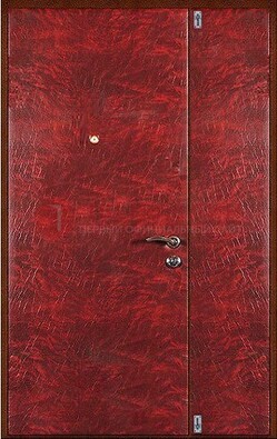 Красная тамбурная дверь ДТМ-33 в Черноголовке