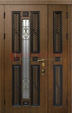 Полуторная входная дверь с виноритом ДВТ-169 в Черноголовке