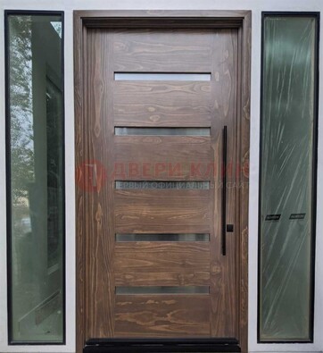 Железная дверь с виноритом и фрамугами ДВТ-189 в Черноголовке