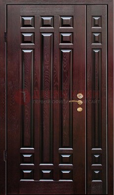 Коричневая металлическая дверь с виноритом ДВТ-20 в Черноголовке