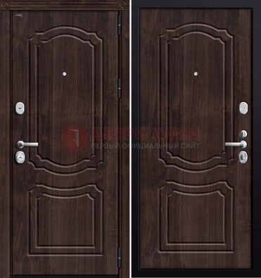 Темная входная дверь с МДФ ДМ-2222 в Самаре