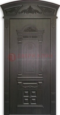 Черная стальная дверь с виноритом ДВТ-31 в Черноголовке