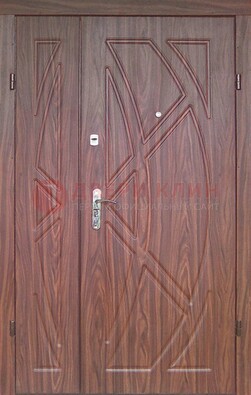 Железная тамбурная полуторная дверь с МДФ ПЛ-7 в Черноголовке